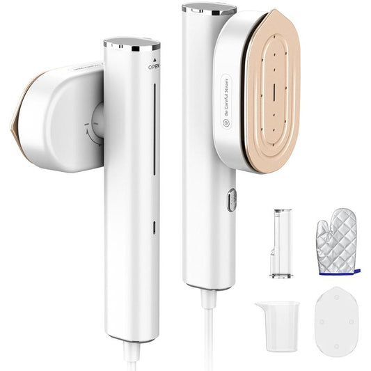 ELORTI Garment Steamer for Clothes，Hanrdheld Steamer & Lron 2 in 1, Portable Travel Clothing Steamer Lron,10S Fast Heat-Up, Mini Garment Steamer & Iron，Holiday Gifts